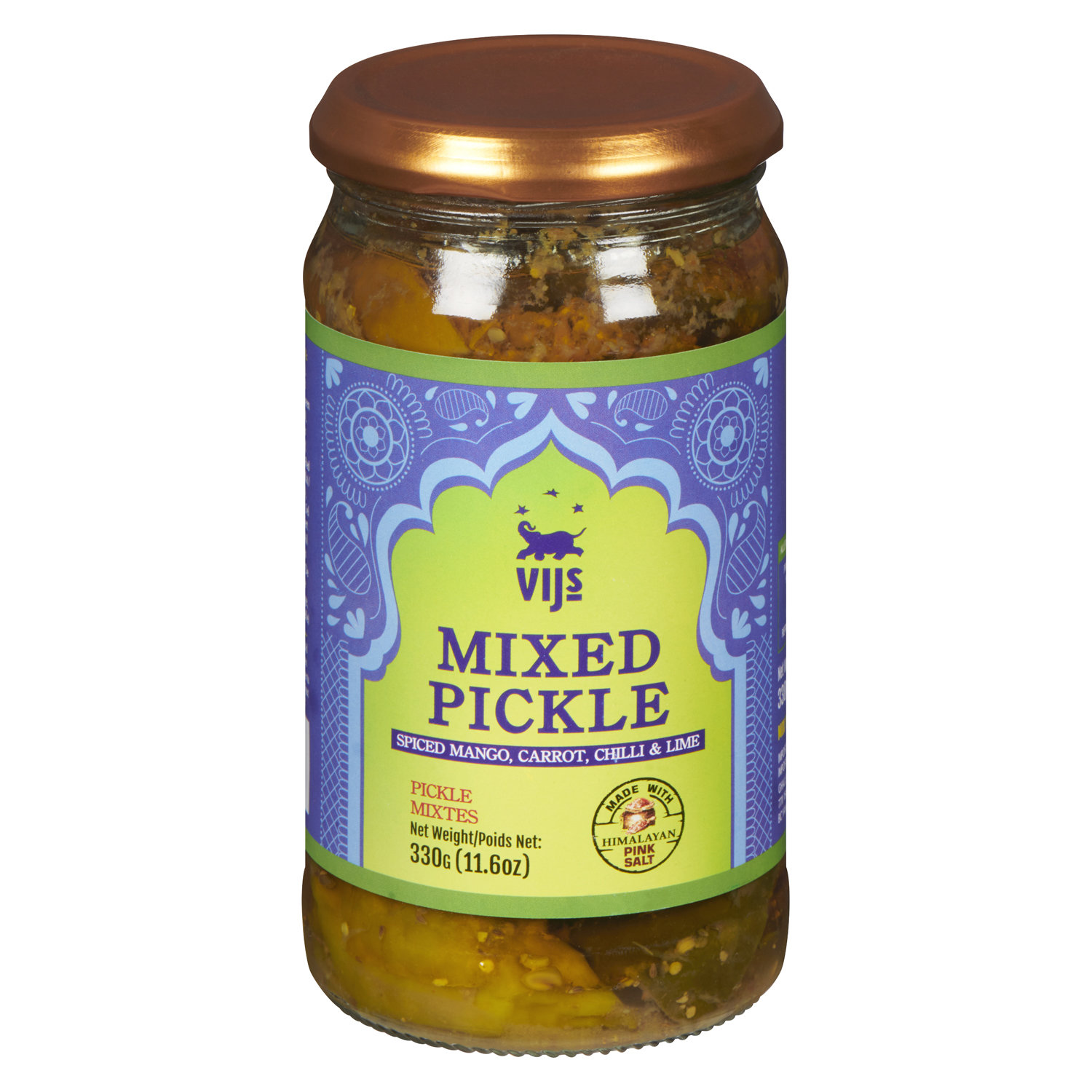 Bicks 50% Less Salt Garlic Dill Pickles - 1 l