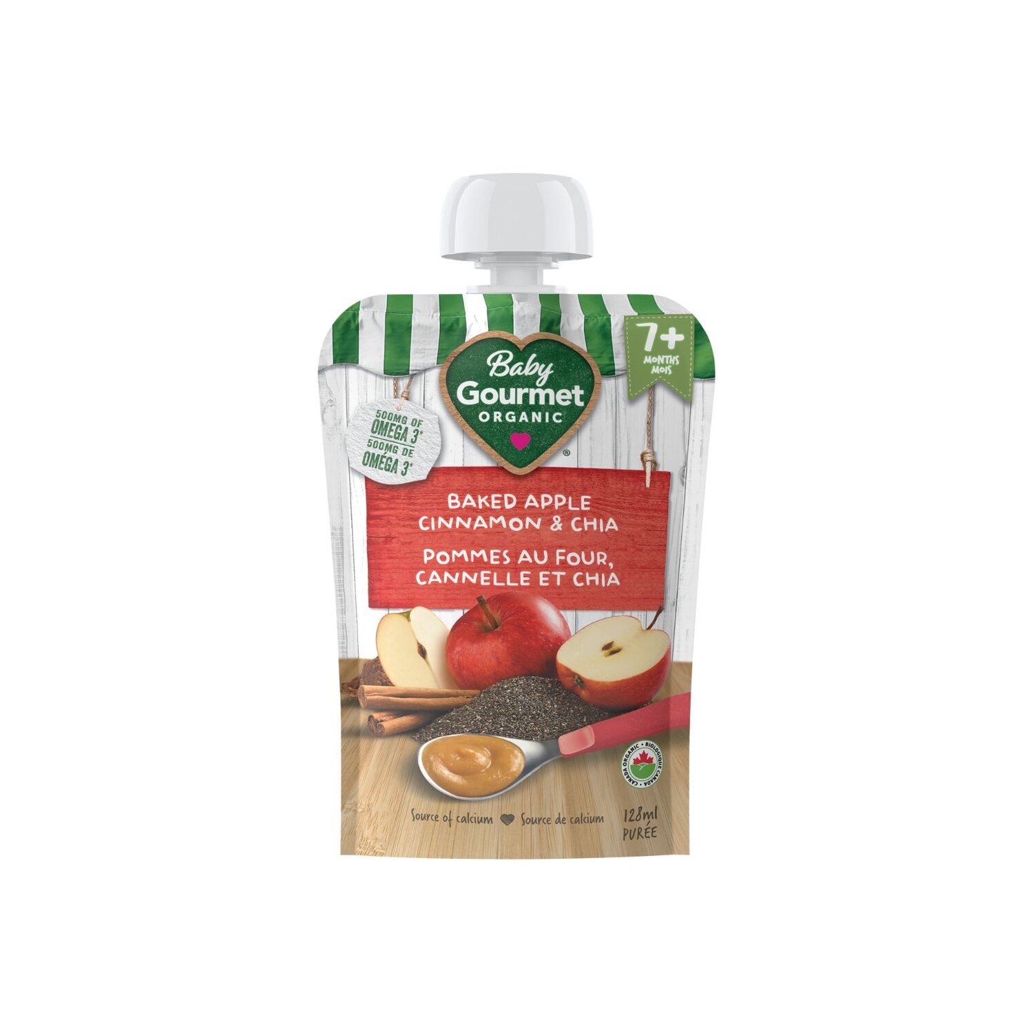 Parent's Choice Organic Apple & Strawberry Whole Grain Puffs, 42 g