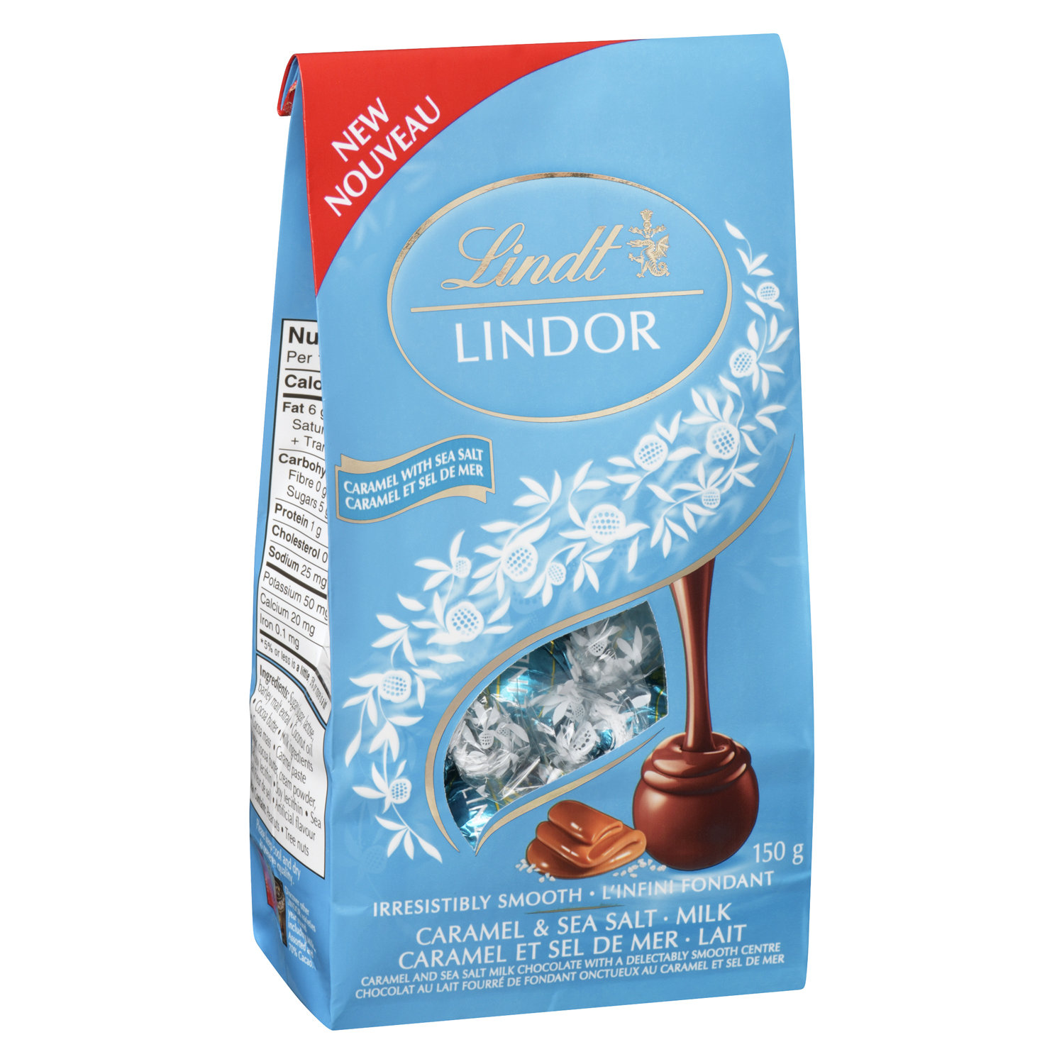 LOT DE 5 - LINDT : Lindor - Bouchées de chocolat au lait 200 g