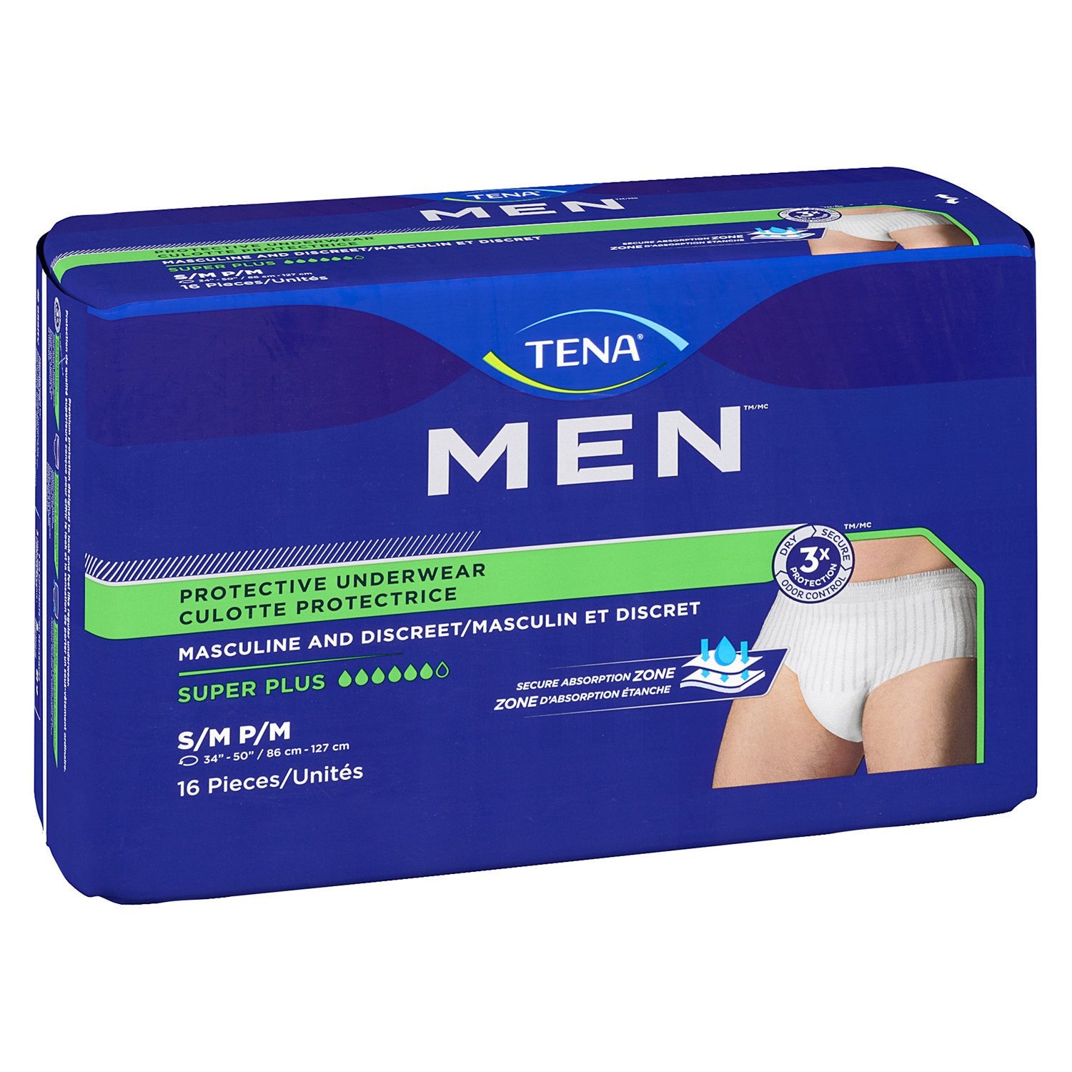 Tena - Men Protective Underwear - Super Plus Med/Lrg - Save-On-Foods