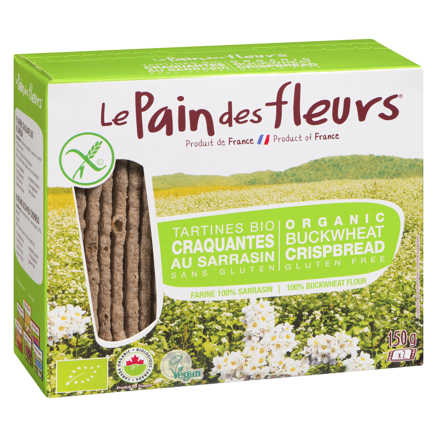 Le Pain Des Fleurs Buckwheat Crispbread 150g