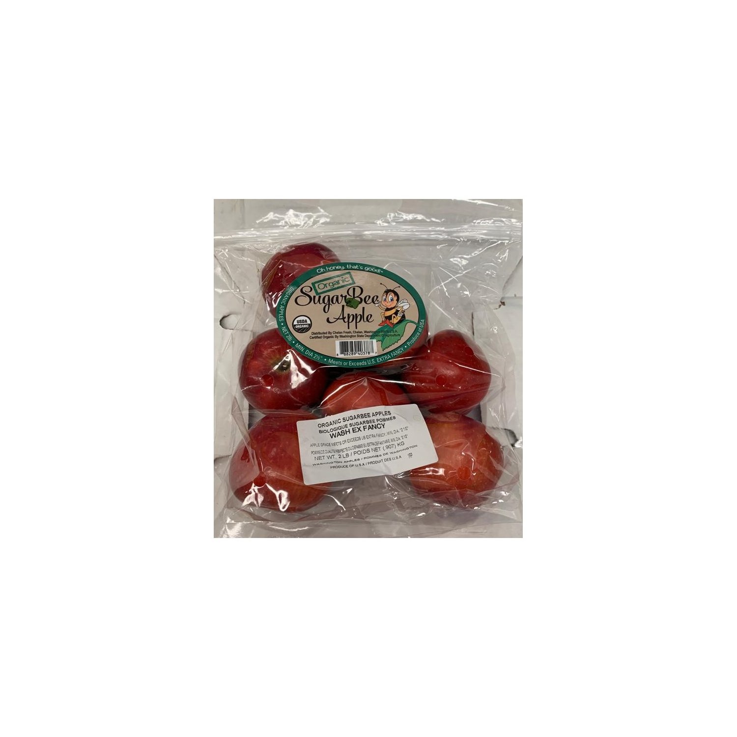 Piazza's Fine Foods - ORGANIC WASHINGTON Sugar Bee Apples Sugar Bee apples  are a great snack, a healthy option for lunch and make great desserts. Try  dicing up a Sugar Bee apple