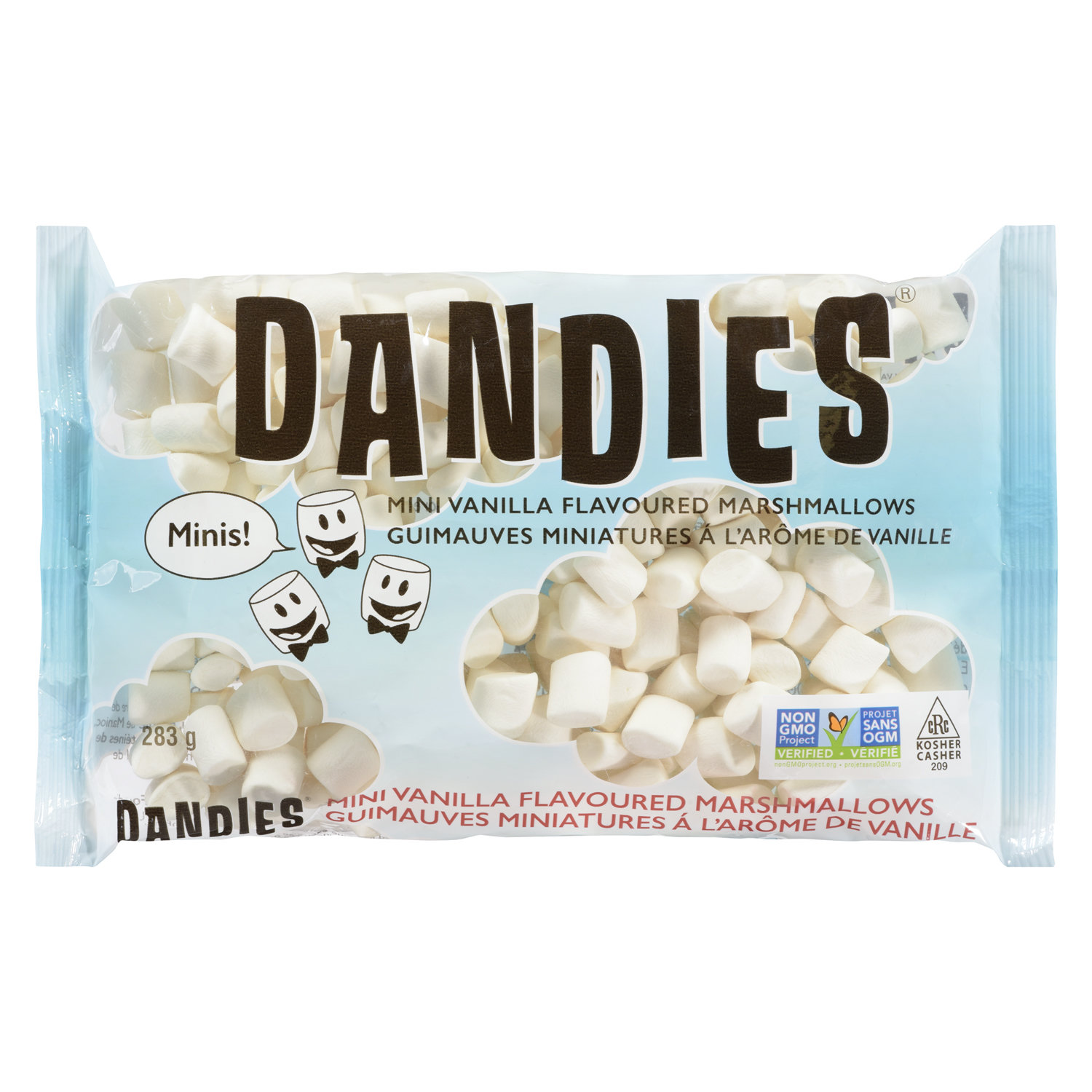 Vegan Vanilla Mini Marshmallows, 10 oz, Dandies Vegan Marshmallows