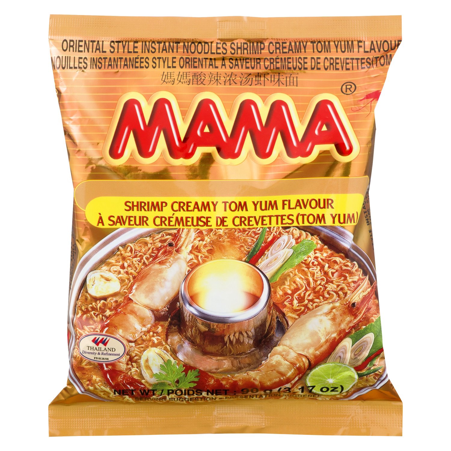 Thai Mama Shrimp Tom Yum Noodles , Minced Pork Flavor , Tom Yum