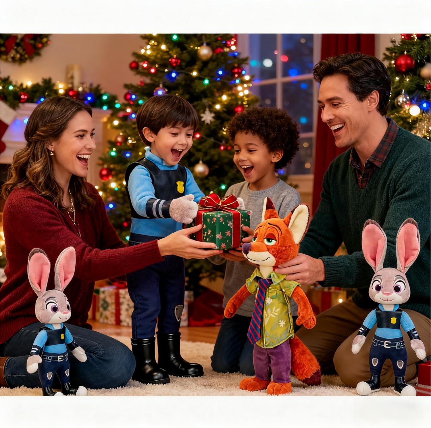 ZOOTOPIA 2x JUDY HOPPS + NICK WILDE MASKOTKA ZWIERZOGRÓD KRÓLIK LIS 40cm