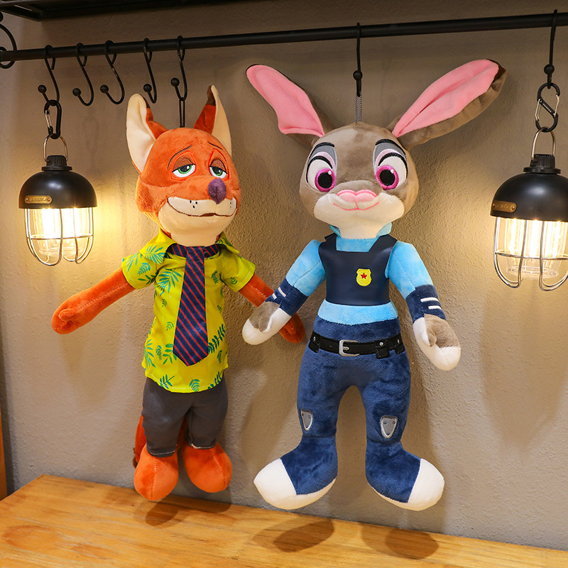 ZOOTOPIA 2x JUDY HOPPS + NICK WILDE MASKOTKA ZWIERZOGRÓD KRÓLIK LIS 40cm