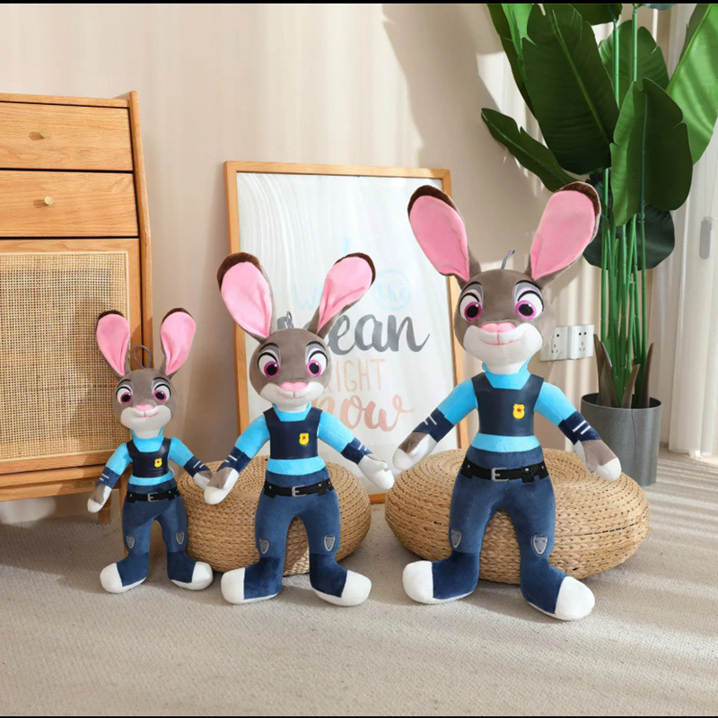 ZOOTOPIA 2x JUDY HOPPS + NICK WILDE MASKOTKA ZWIERZOGRÓD KRÓLIK LIS 40cm