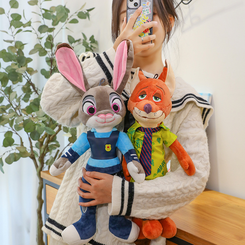 ZOOTOPIA 2x JUDY HOPPS + NICK WILDE MASKOTKA ZWIERZOGRÓD KRÓLIK LIS 40cm