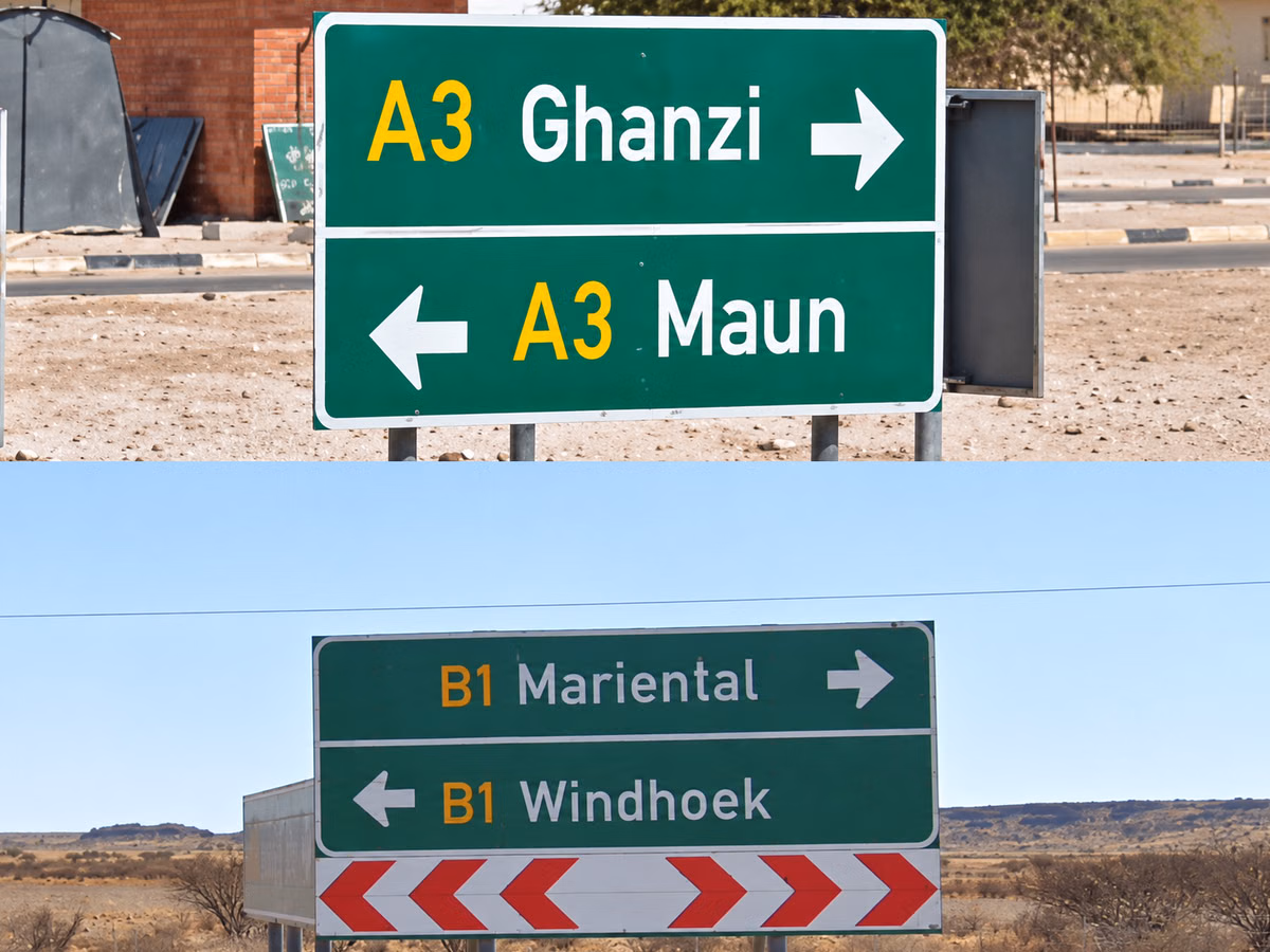 Namibian Road Signs