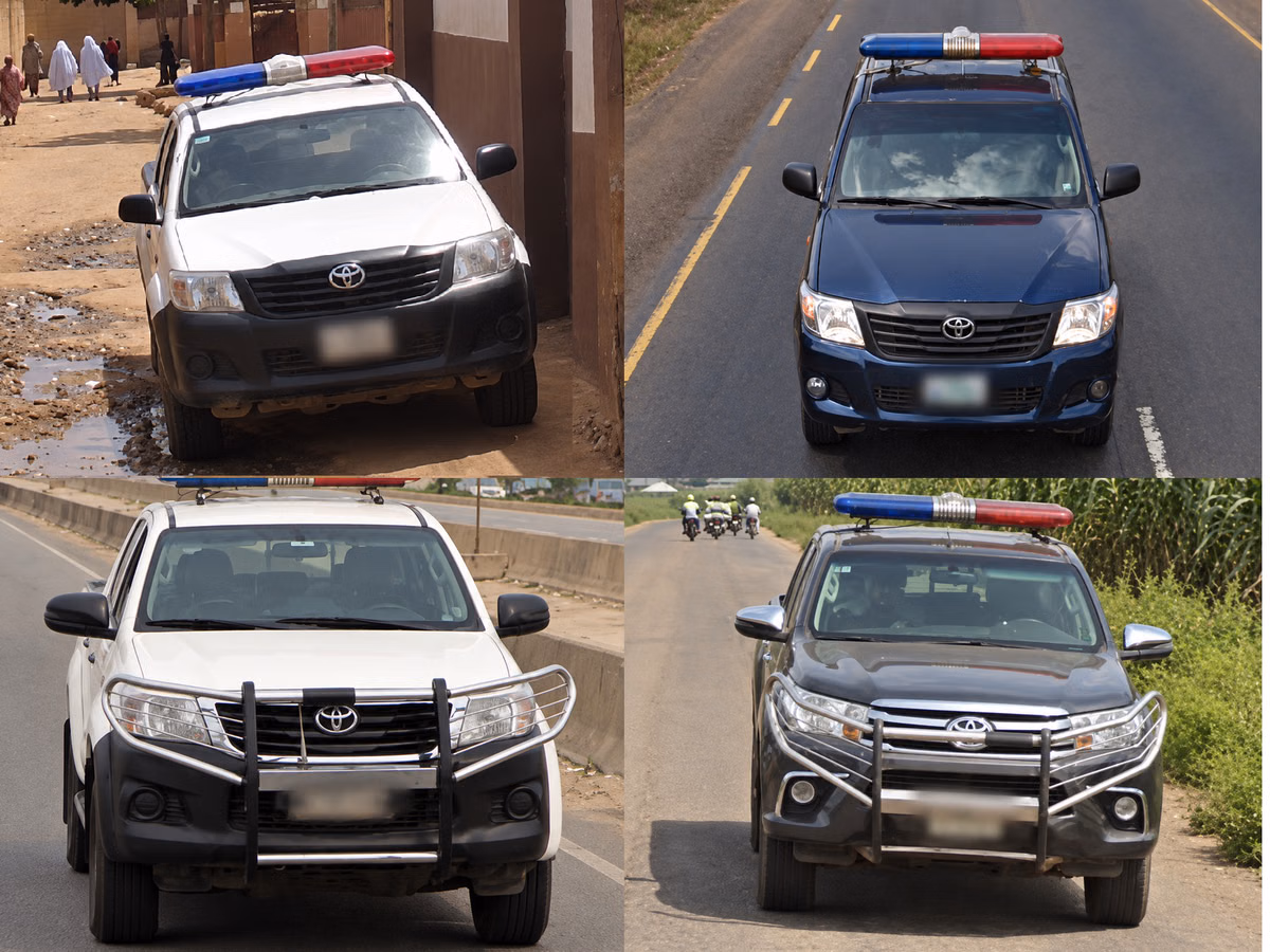 Nigerian Police Follow Cars — how it looks in GeoGuessr