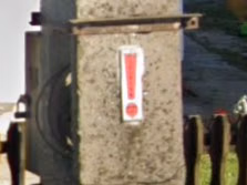 Exclamation point — how it looks in GeoGuessr