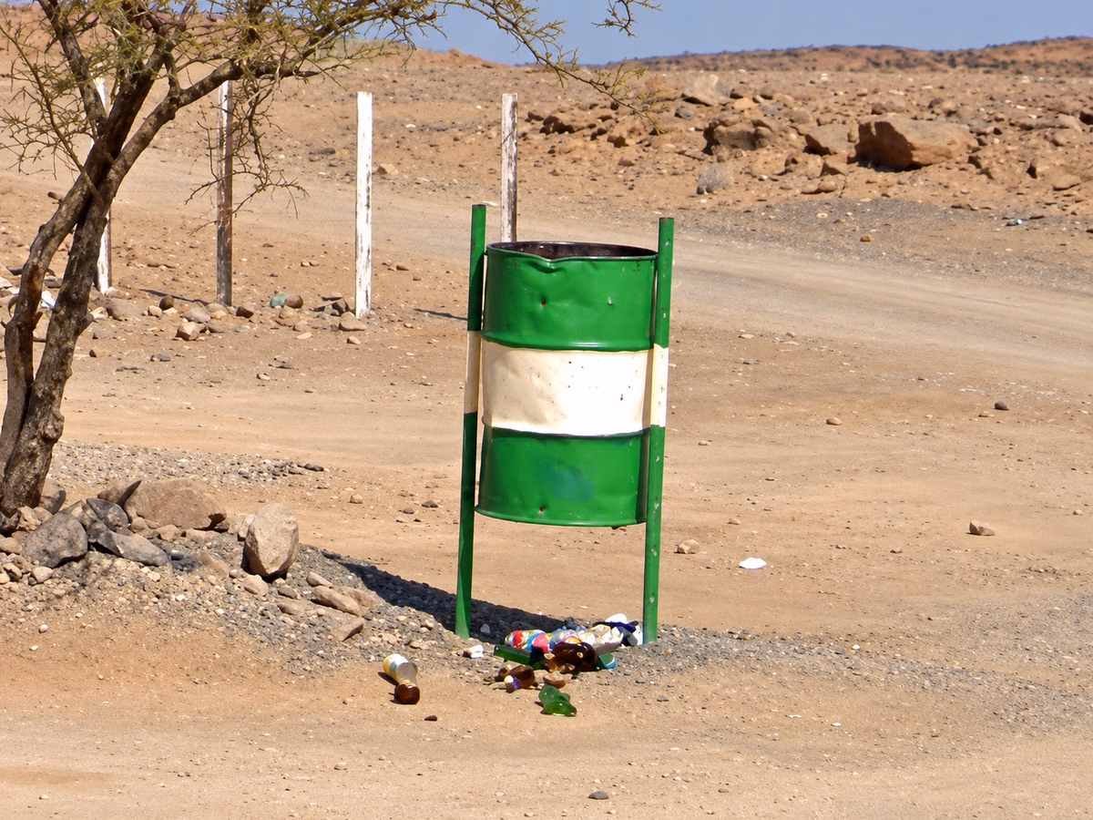 Green and White Trash Bins — how it looks in GeoGuessr