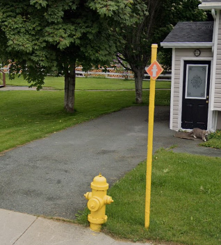 Newfoundland fire hydrant diamond