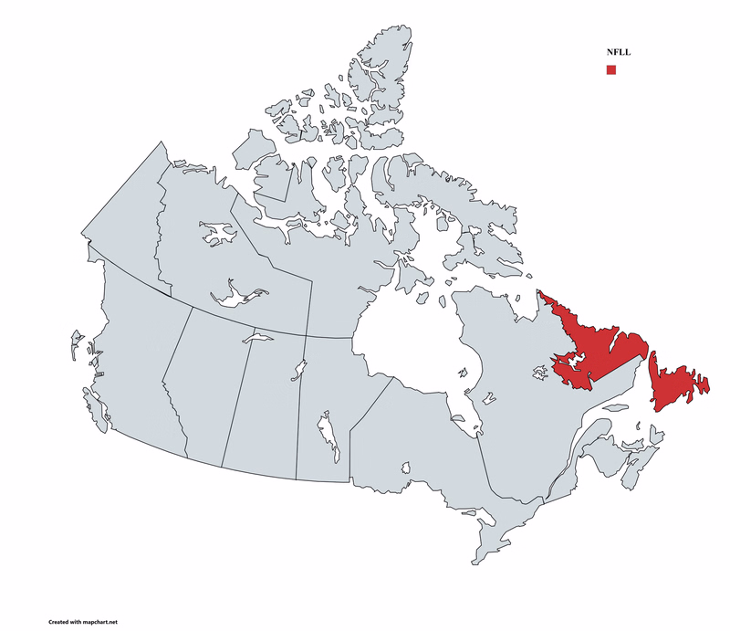 Newfoundland and Labrador wooden box