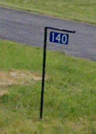 Atlantic Canada - Blue house number — how it looks in GeoGuessr