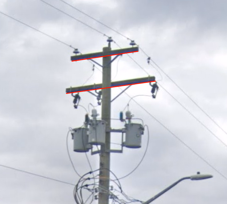 British Columbia - Longer secondary crossarm — how it looks in GeoGuessr