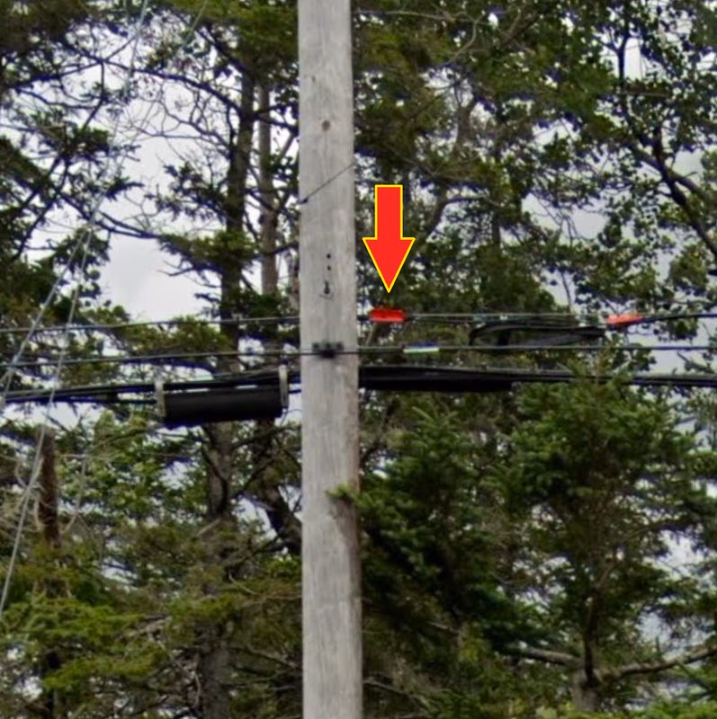 Nova Scotia - Wire sticker — how it looks in GeoGuessr