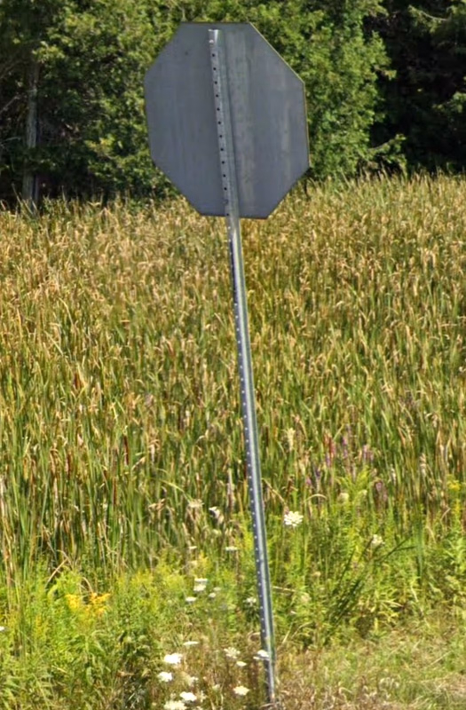 Ontario - Rectangular signpost — how it looks in GeoGuessr