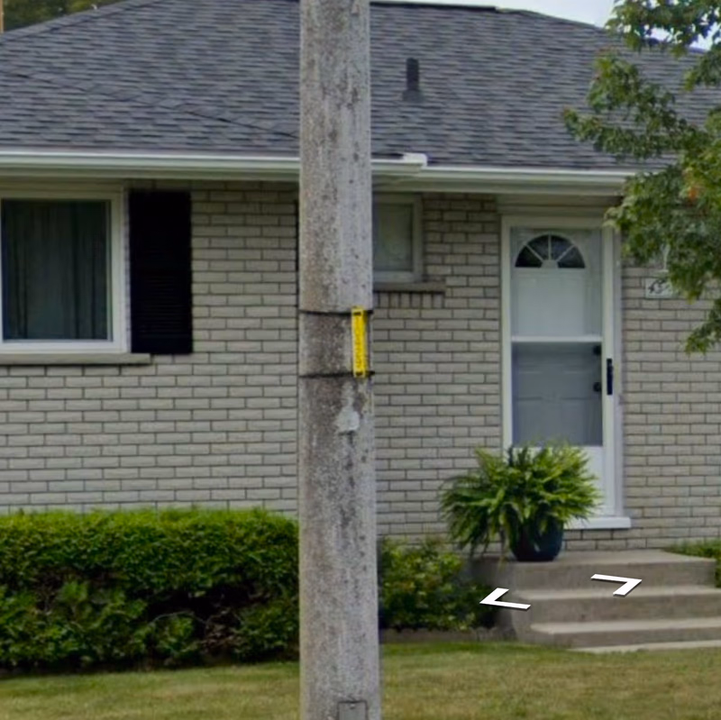 Ontario - Number stickers — how it looks in GeoGuessr