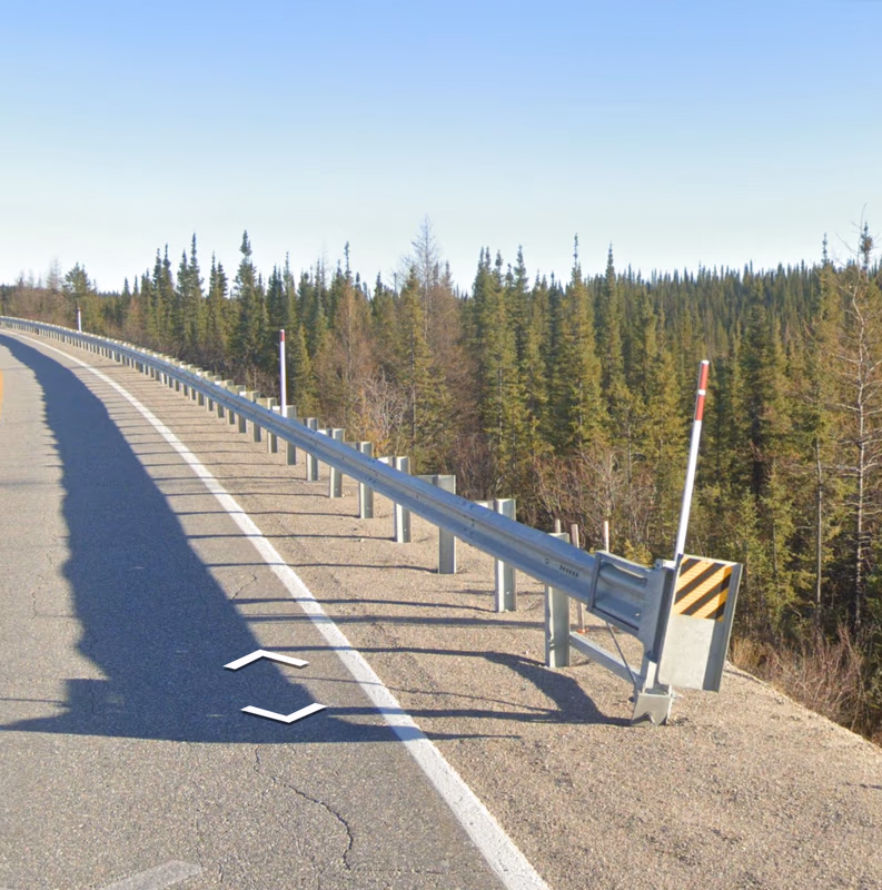 Québec - Guardrail endings — how it looks in GeoGuessr