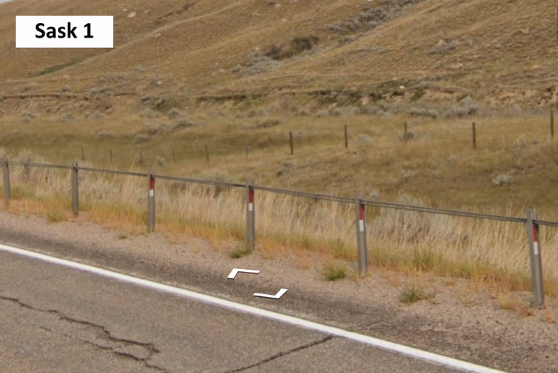Saskatchewan / Manitoba - Weird guardrails — how it looks in GeoGuessr
