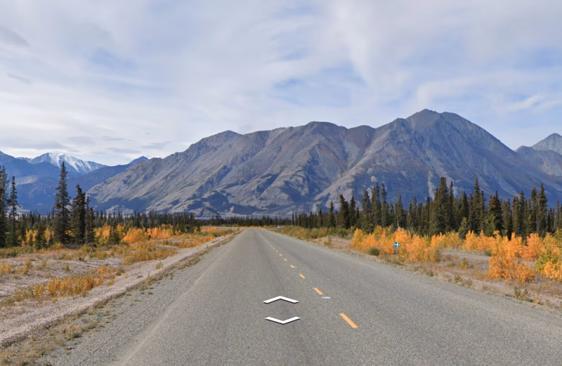 Yukon - Treeless mountains — how it looks in GeoGuessr