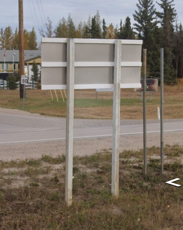 Yukon - White highway post — how it looks in GeoGuessr