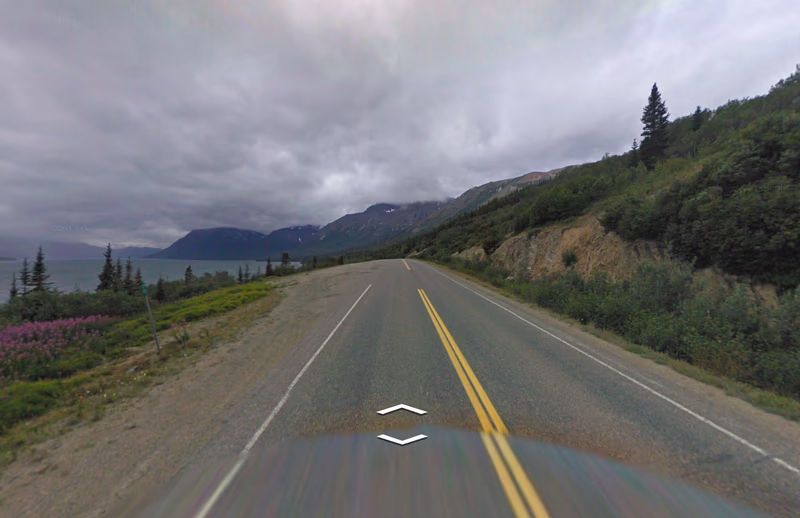 Yukon / British Columbia - Cloudy border — how it looks in GeoGuessr