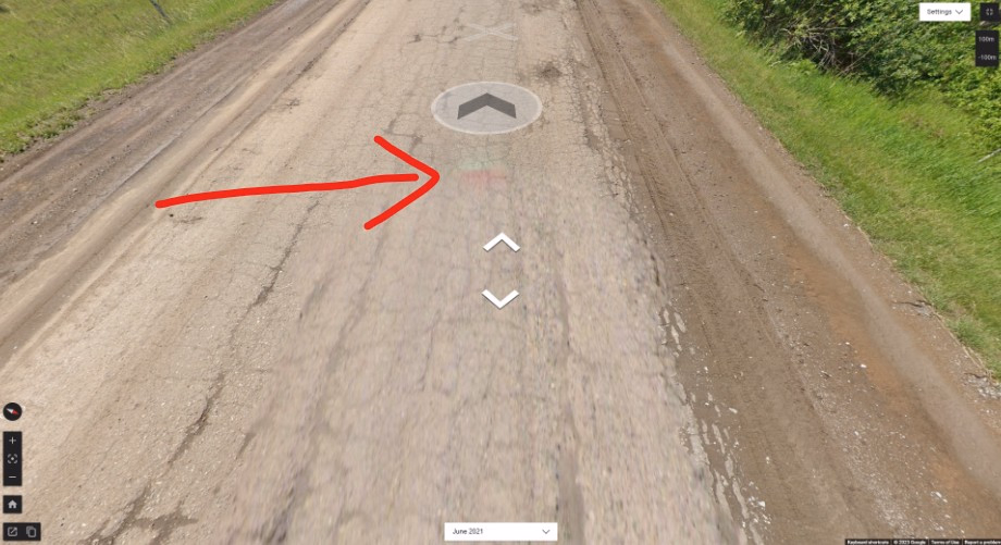 Red car gen 4 (summer) — how it looks in GeoGuessr