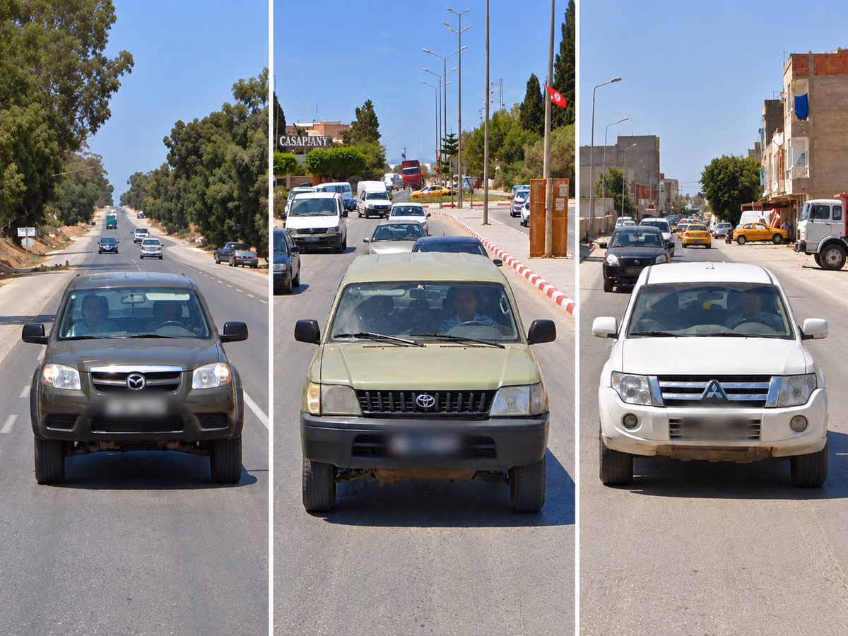Tunisian Follow Cars — how it looks in GeoGuessr