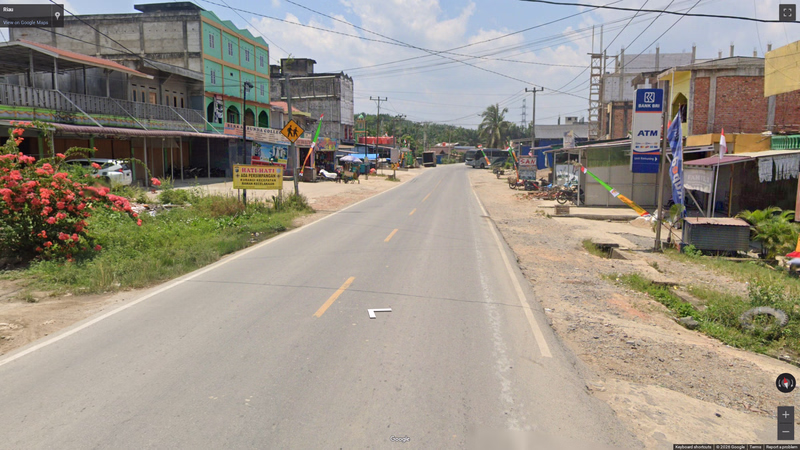 Typical lane-line colours — how it looks in GeoGuessr