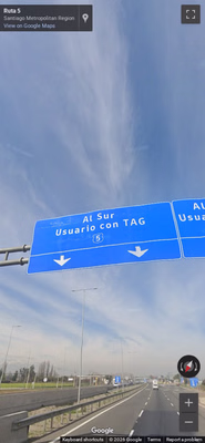 Chile clue: Highway sign
