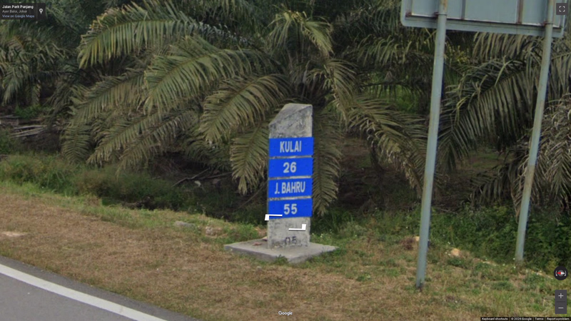 Kilometre markers — how it looks in GeoGuessr