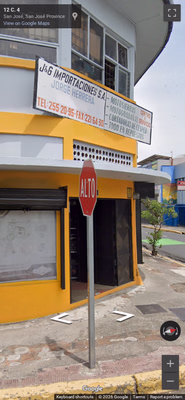 Costa Rica clue: Alto (Stop) Sign