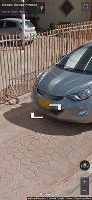 Laos clue: Private yellow plate
