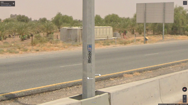 Falcon emblem on utility poles — how it looks in GeoGuessr
