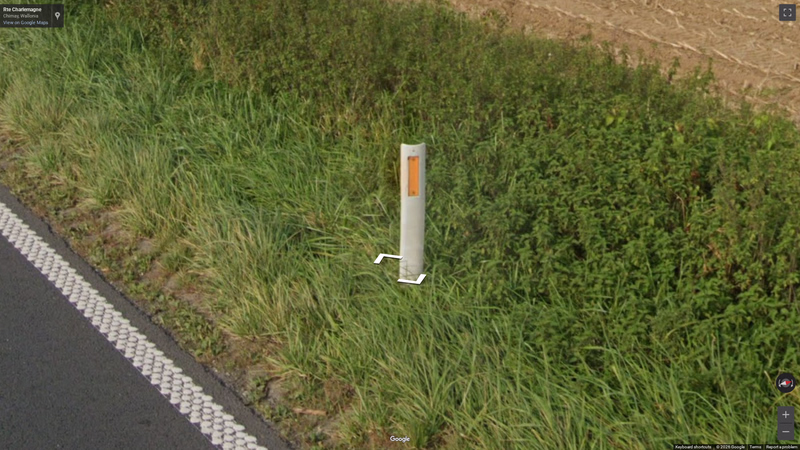 One-side bollard