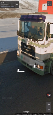 Kyrgyzstan clue: Red-strip plate