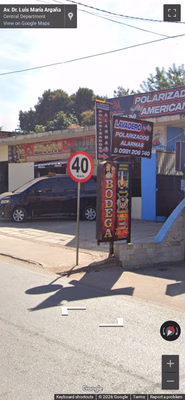 Paraguay clue: Signposts with sticker