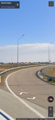 Kazakhstan clue: Yellow-and-black chevrons 