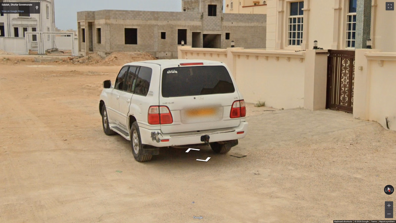 Yellow plates — how it looks in GeoGuessr