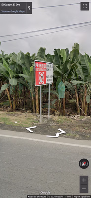 Ecuador clue: Metal sign posts