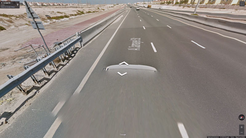 White/silver car — how it looks in GeoGuessr
