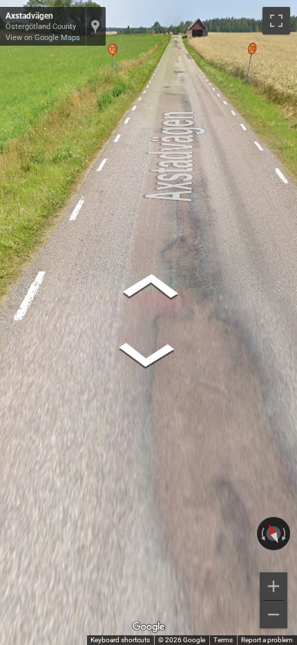 Red generation 4 google car — Sweden