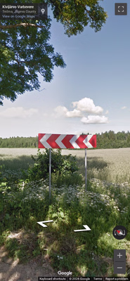 Estonia clue: Red-and-white chevron