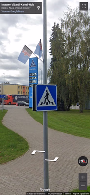 Estonia clue: Pedestrian sign