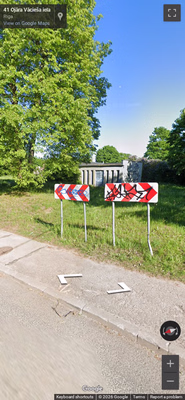Latvia clue: White-and-red chevron