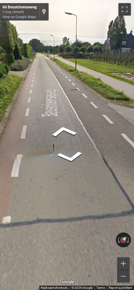 White google car with antenna generation 4 — Netherlands