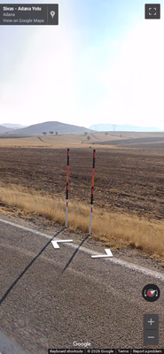 Turkey clue: Snow poles