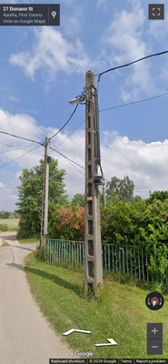 Hungary clue: Hungarian Utility Poles